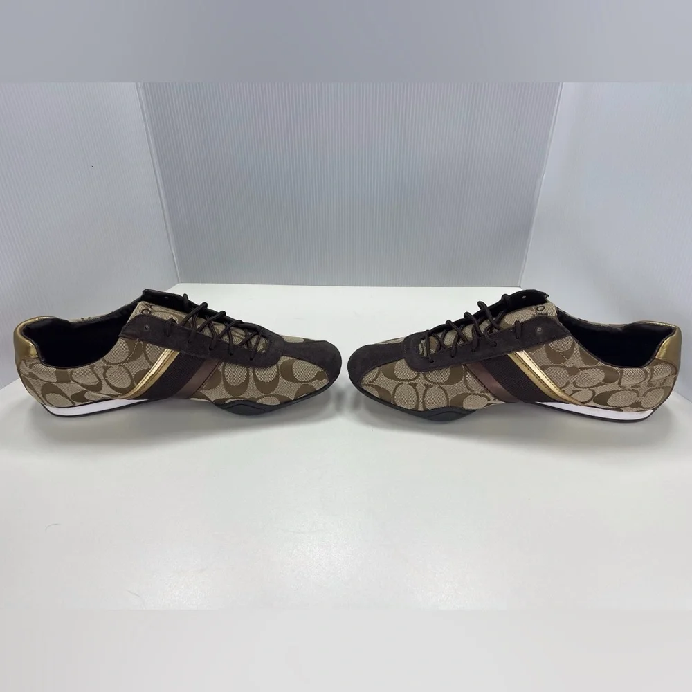 Coach Signature C Jayme Khaki Brown Sneakers, Size 9.5 Shoes - Picture 7 of 9